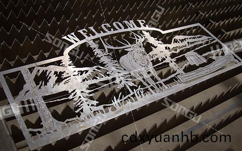 大功率光纖激光切割機(ji)切割樣品