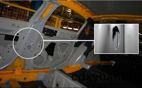 車身材料激(ji)光焊接(jie)樣品